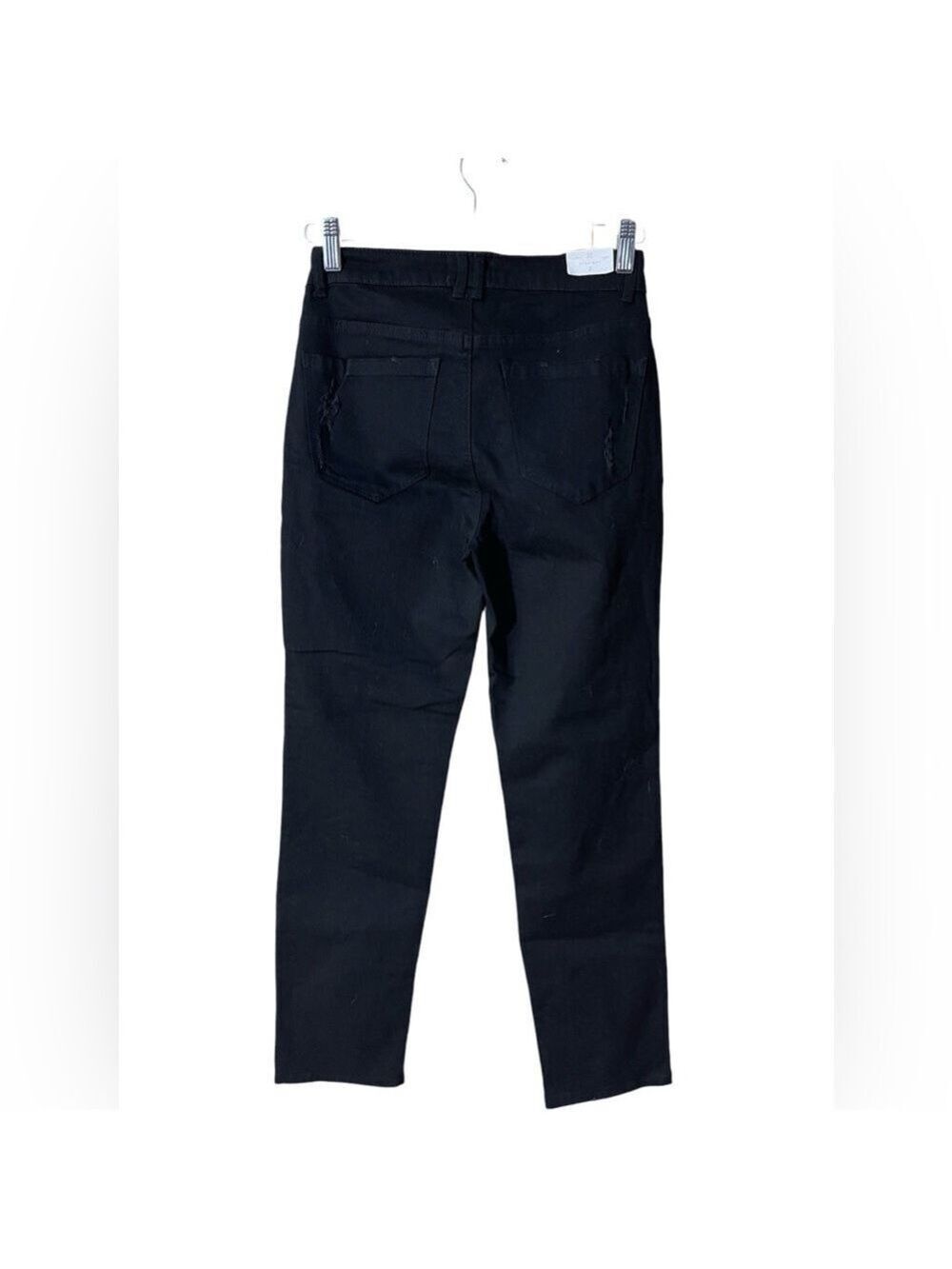 Caslon Women's Black Distressed Straight Leg Denim Jeans Size: 2 NWT